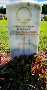 Harry Benham Baty headstone